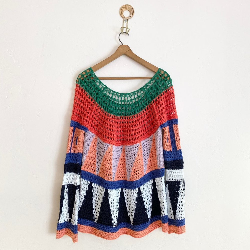 Free People Bold Geometric Sweater